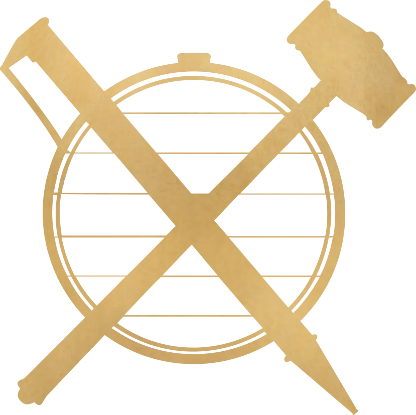 barrel craft illustration whiskey knob creek